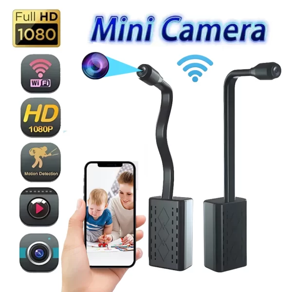 Mini Camera HD 1080P WiFi Smart Home Micro Camcorder Invisible Night Vision Car Wireless IP Remote Surveillance Body Camera