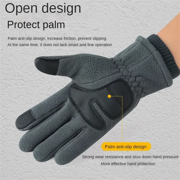 Couple Gloves Outdoor Sports Male Couple Plush Fleece For Warmth Drive Sports And Entertainment Touch Screen Gloves Sport Gloves