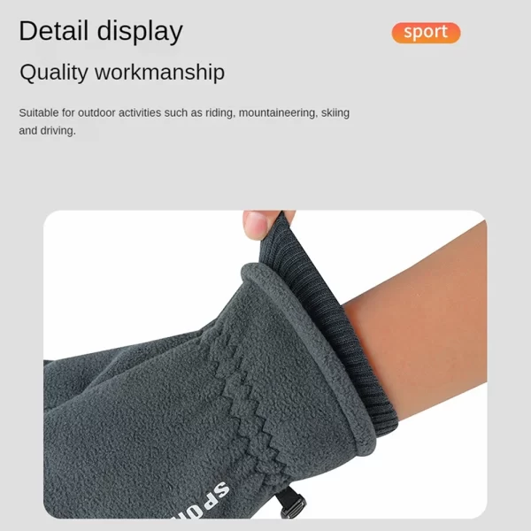 Couple Gloves Outdoor Sports Male Couple Plush Fleece For Warmth Drive Sports And Entertainment Touch Screen Gloves Sport Gloves - Image 5